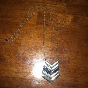 Chevron statement necklace